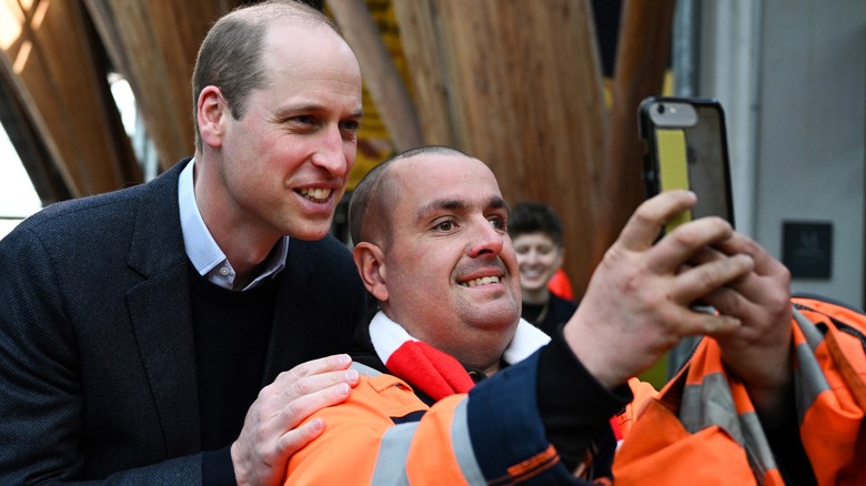 Prince William taking a selfie