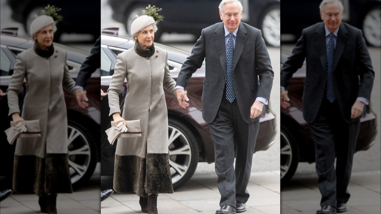 Duchess and Duke of Gloucester holding hands