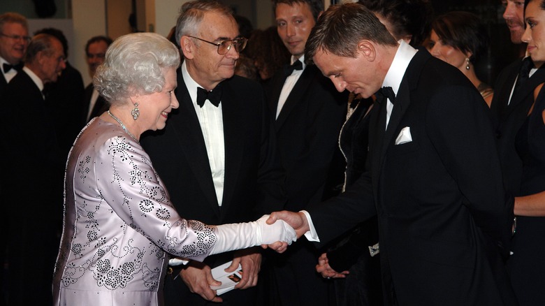 Queen Elizabeth with Daniel Craig