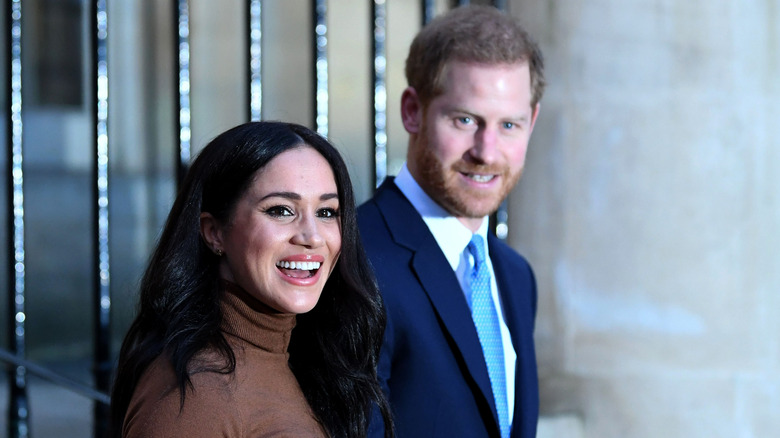 Meghan Markle and Prince Harry smiling