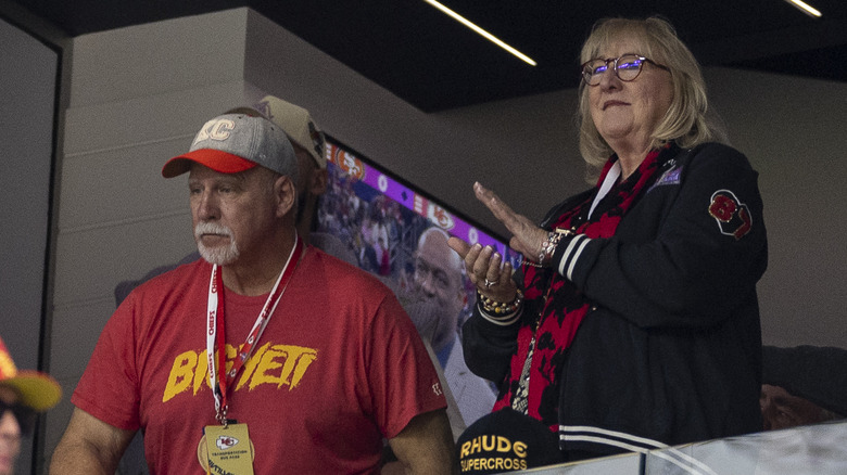 Ed and Donna Kelce at a football game