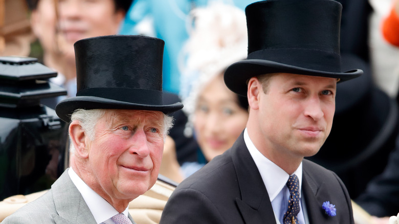 Prince Charles & Prince William smiling