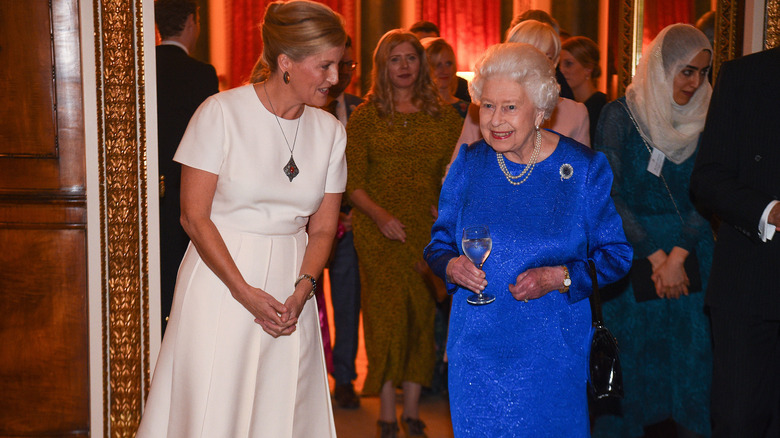 Duchess Sophie with Queen Elizabeth II