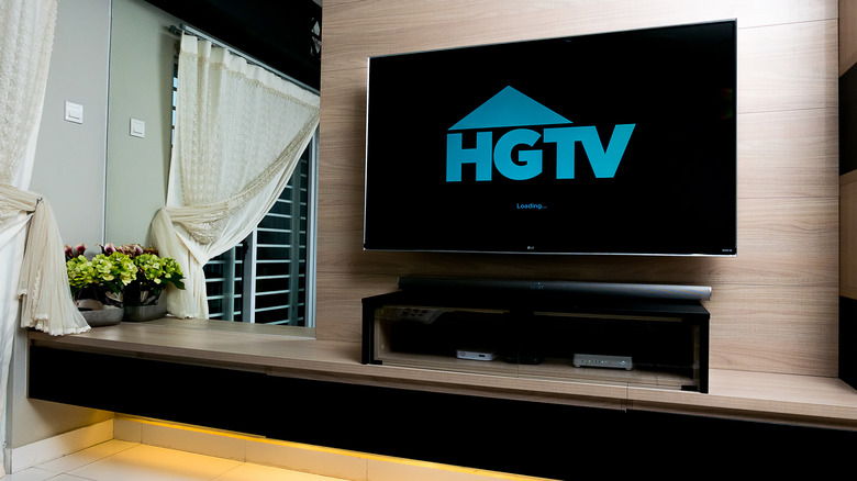 HGTV on TV screen in home