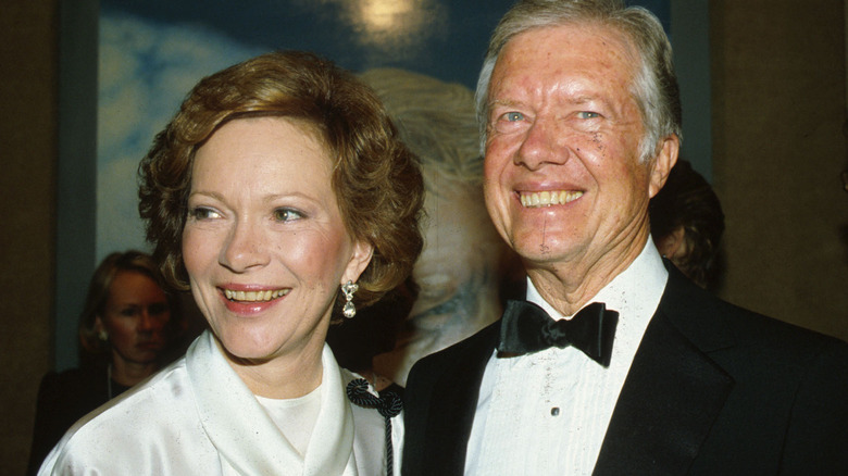 Jimmy and Rosalynn Carter at an event