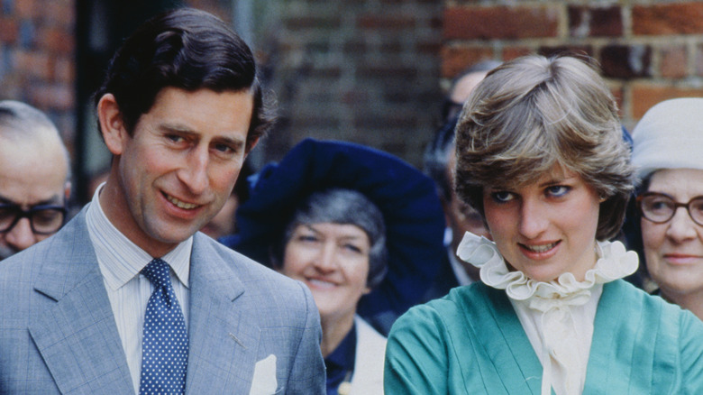 Princess Diana and King Charles smiling