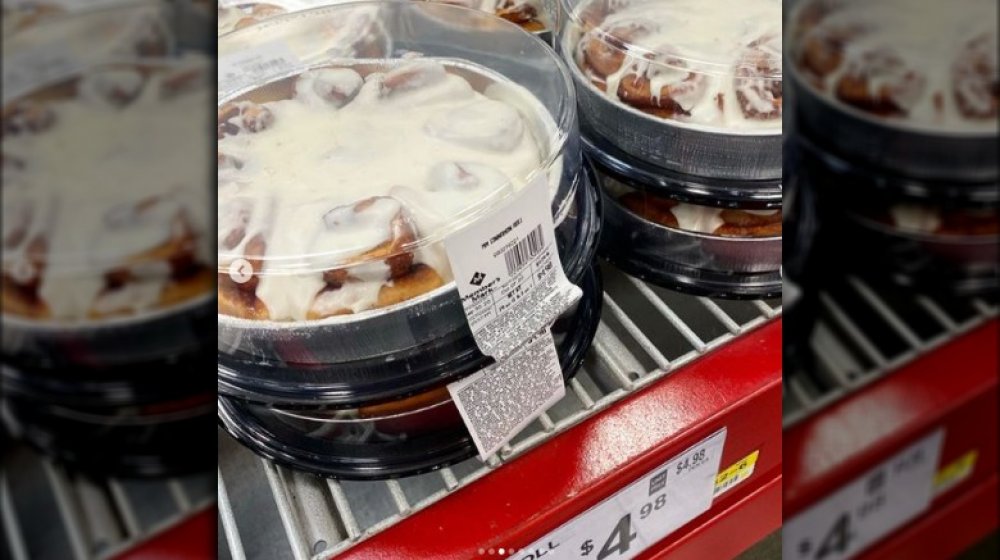 Sam's Club cinnamon roll price tag