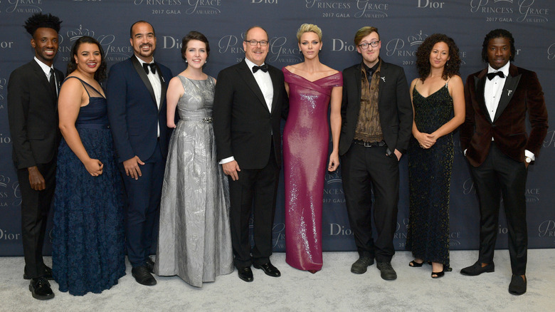 Prince Albert and Princess Charlene among others