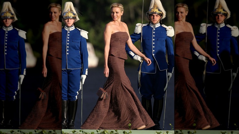 Princess Charlene at Princess Madeleine of Sweden's wedding