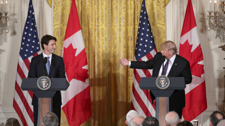 President-elect Donald Trump and Canadian Prime Minister Justin Trudeau addressing The People