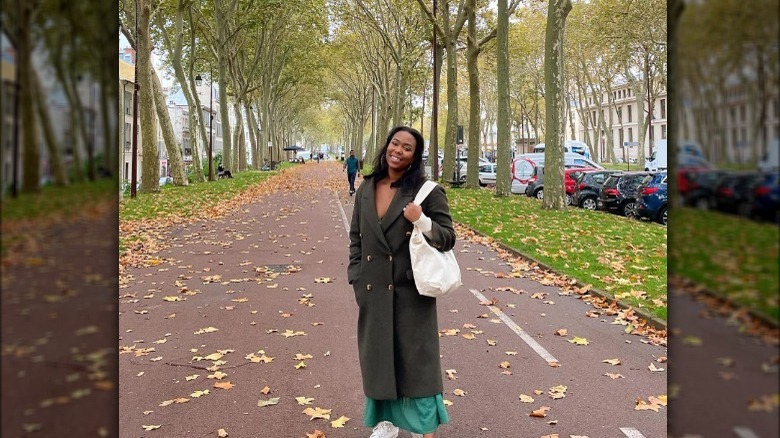 Adja Toure posing in France