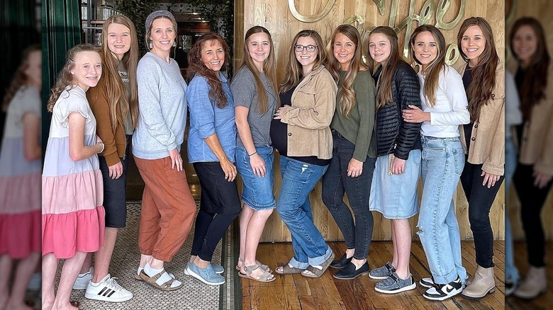 Michelle Duggar and 9 daughters