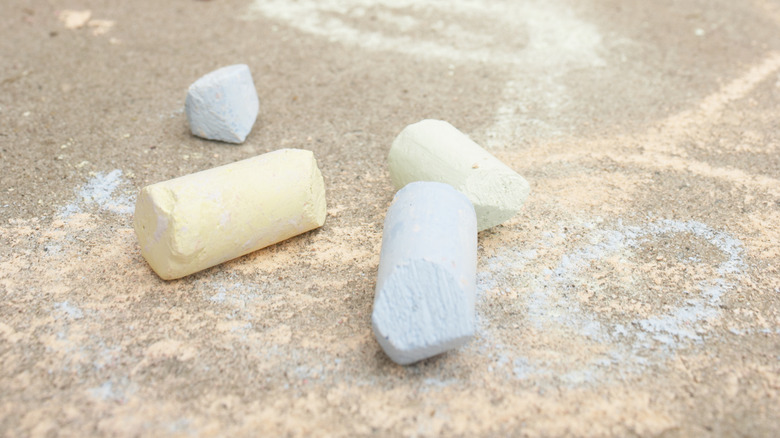 Pieces of chalk