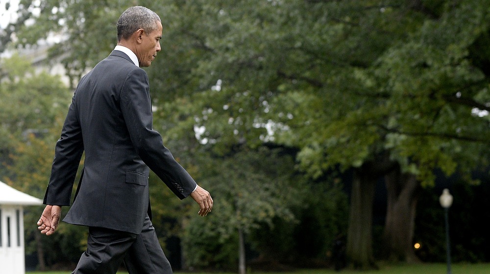 President Barack Obama walking