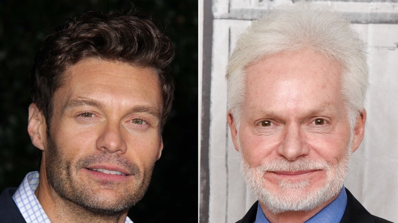 Ryan Seacrest and Harold Lancer smiling at events