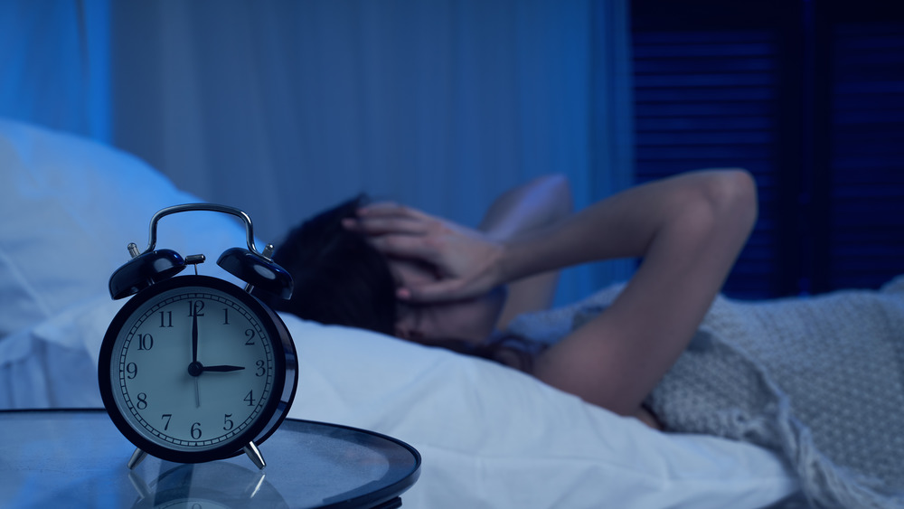 Woman suffering insomnia