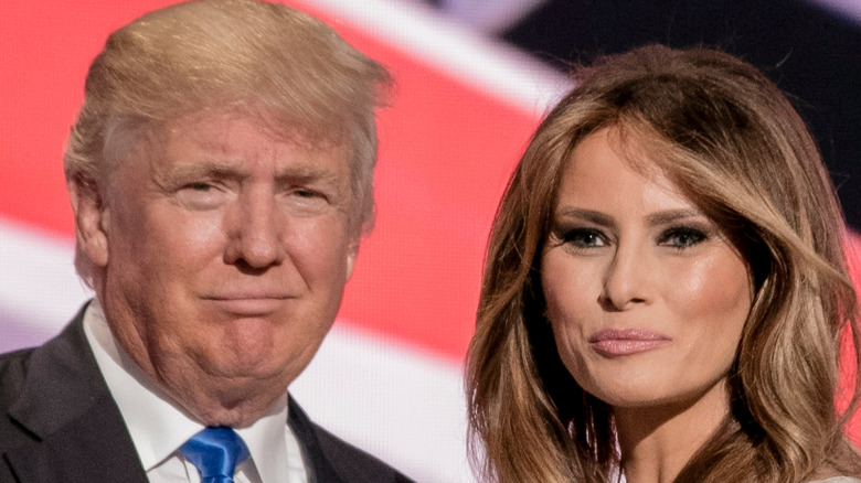 Former President Donald Trump and Melania Trump