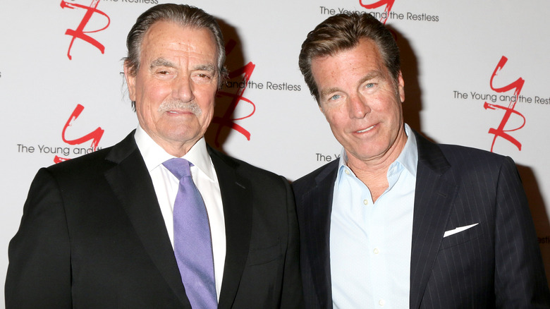 Eric Braeden and Peter Bergman smiling