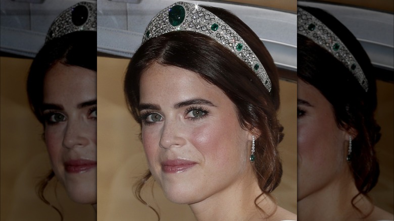 Princess Eugenie wearing tiara 