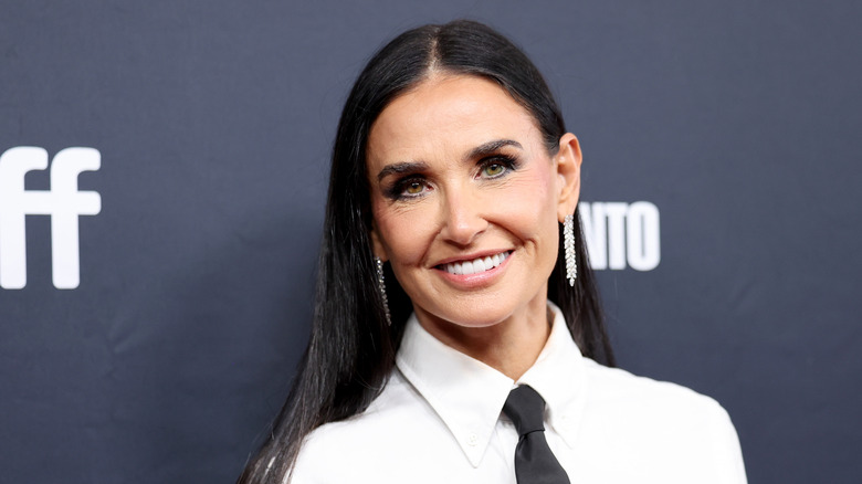 Demi Moore smiling