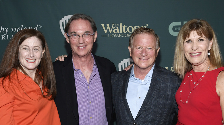 The Waltons cast posing at event