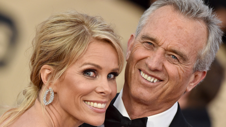 Cheryl Hines and Robert Kennedy Jr. smiling