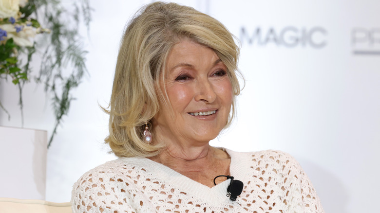 Martha Stewart smiling at panel event