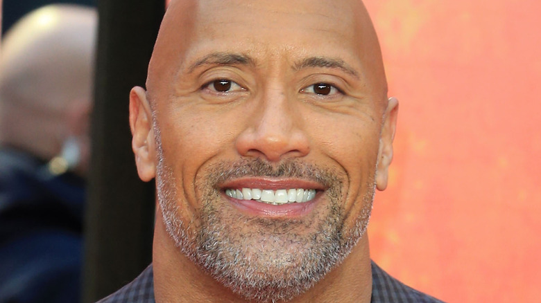 Dwayne Johnson smiling