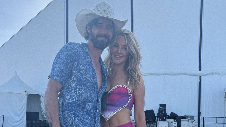 Hassie Harrison and Ryan Bingham at festival