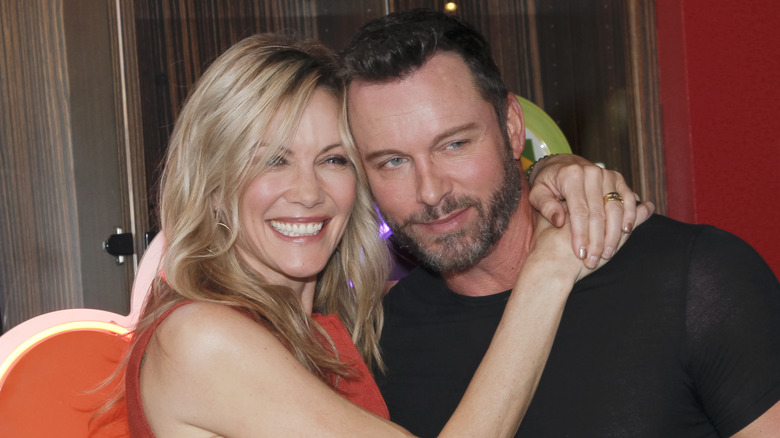 Eric Martsolf and Stacy Haiduk pose for a photo. 