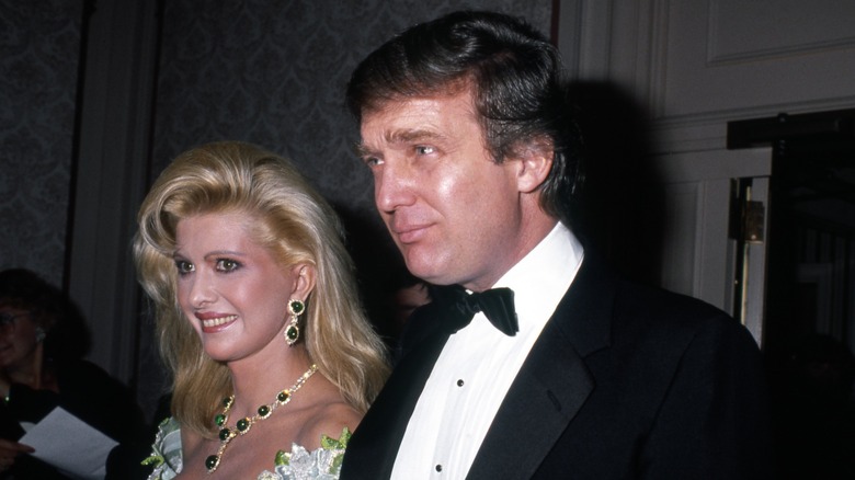 Ivana Trump and Donald Trump smiling