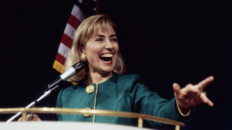 Hillary Clinton smiling