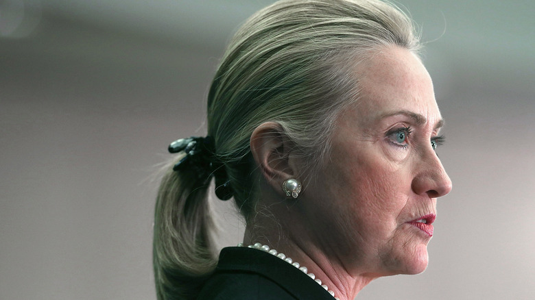 Hillary Clinton ponytail