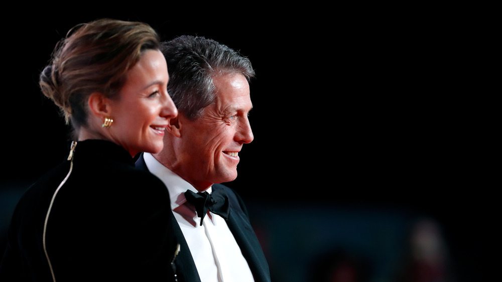 Hugh Grant and wife, Anna Elisabet Eberstein 