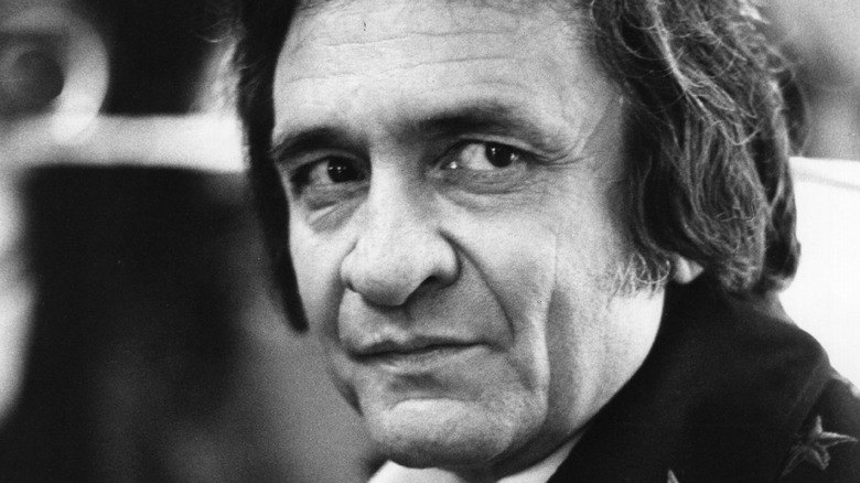 Johnny Cash smiling in 1979