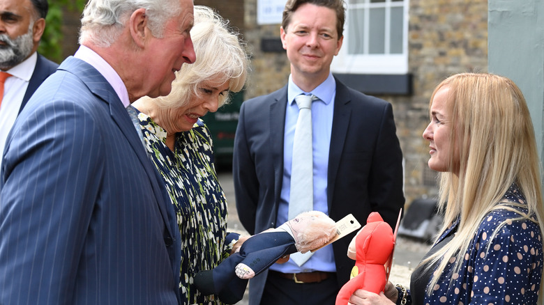 King Charles III and Camilla, Queen Consort, in Clapham