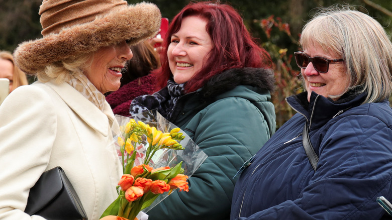 Camilla, Queen Consort greeting the public 