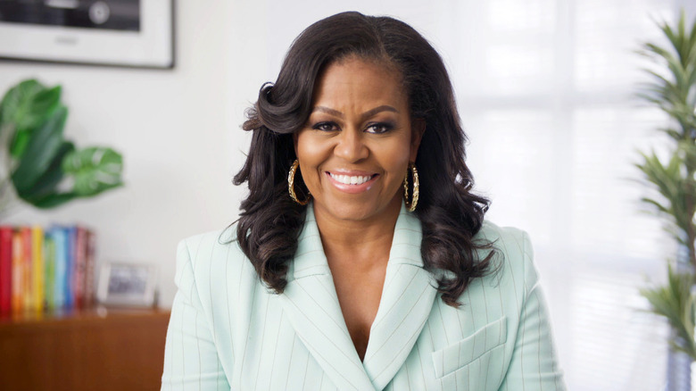 Michelle Obama smiling