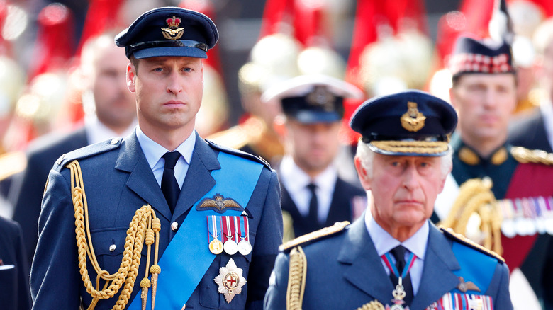 Royal family in uniform 