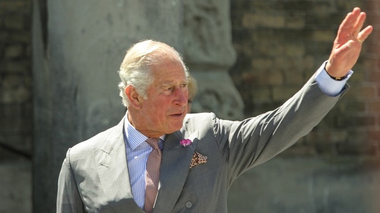 Prince Charles waving