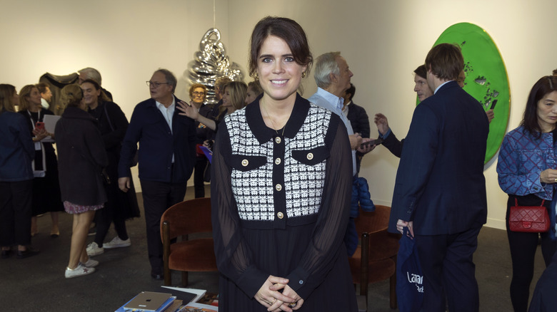 Princess Eugenie smiling at Paris + Par Art Basel