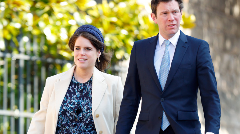 Princess Eugenie and Jack Brooksbank attending Easter service