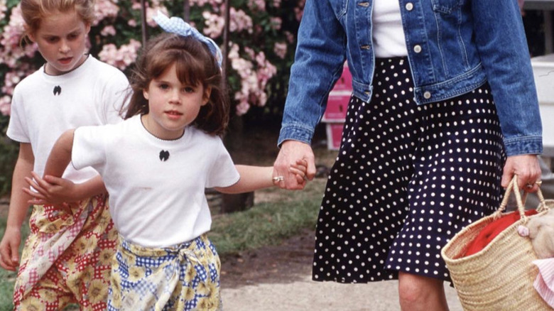 Princess Beatrice, Princess Eugenie, and Sarah, Duchess of York