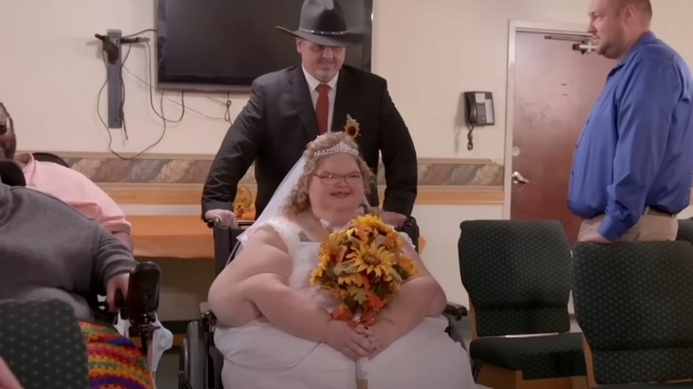 Tammy Slaton in a wheelchair getting married