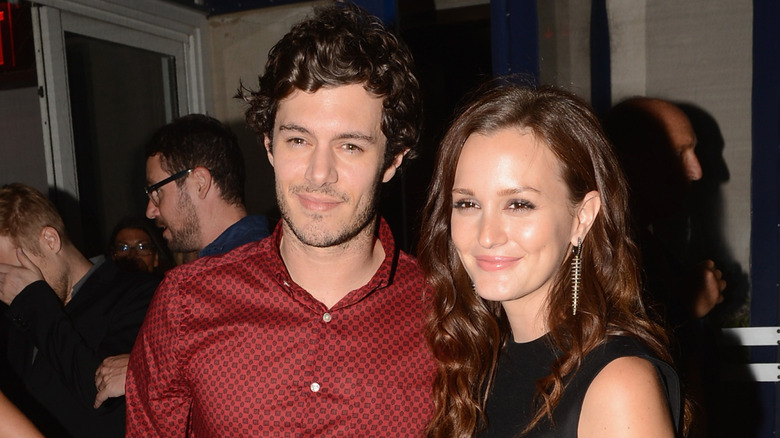 Adam Brody and Leighton Meester at premiere of The Oranges