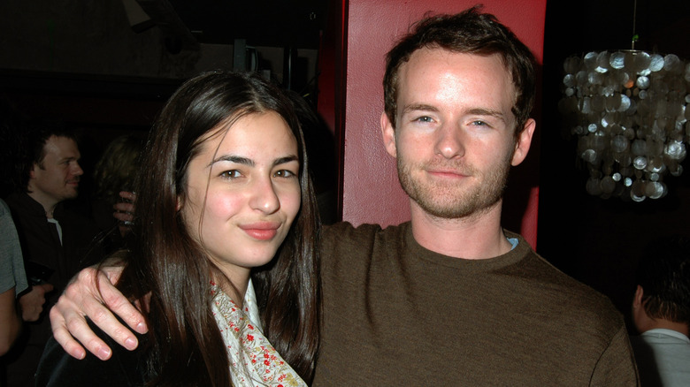 Young Alanna Masterson and Chris Masterson