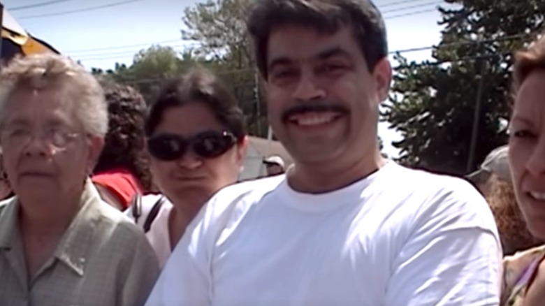 Alexandria Ocasio-Cortez's father Sergio Ocasio at a parade in Yorktown