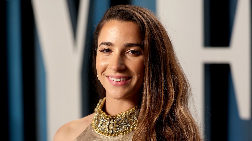 Aly Raisman at the 2020 Vanity Fair Oscar party in 2020