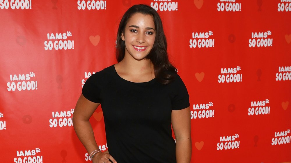 Aly Raisman at an Iams event in 2013