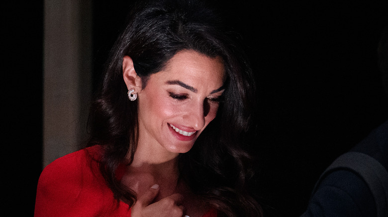 Amal Clooney in "Amal-ified" red